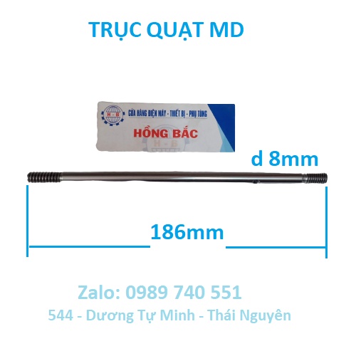 10 trục quạt MD dài 186mm