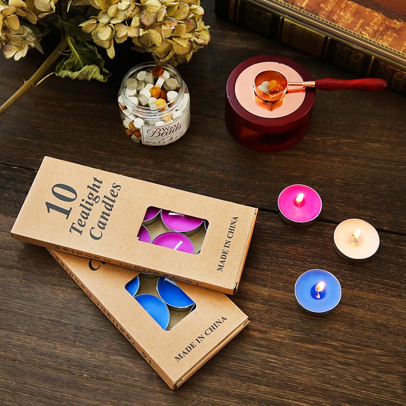 Bộ 10 Hộp Nến Tròn Mini Xinh Xắn Sáng Tạo