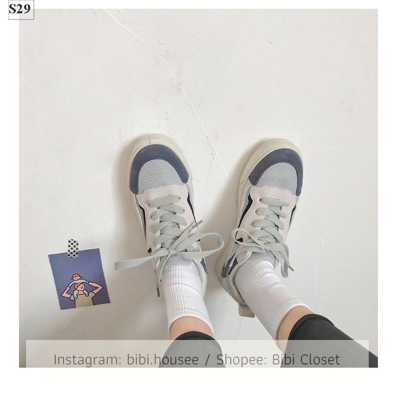 Giày thể thao phong cách ulzzang Hàn Quốc năng động đáng yêu học sinh hot trend mã S29 | BigBuy360 - bigbuy360.vn