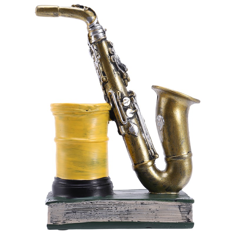 (Đang Bán) Bộ Dụng Cụ Đựng Bút Hình Kèn Saxophone