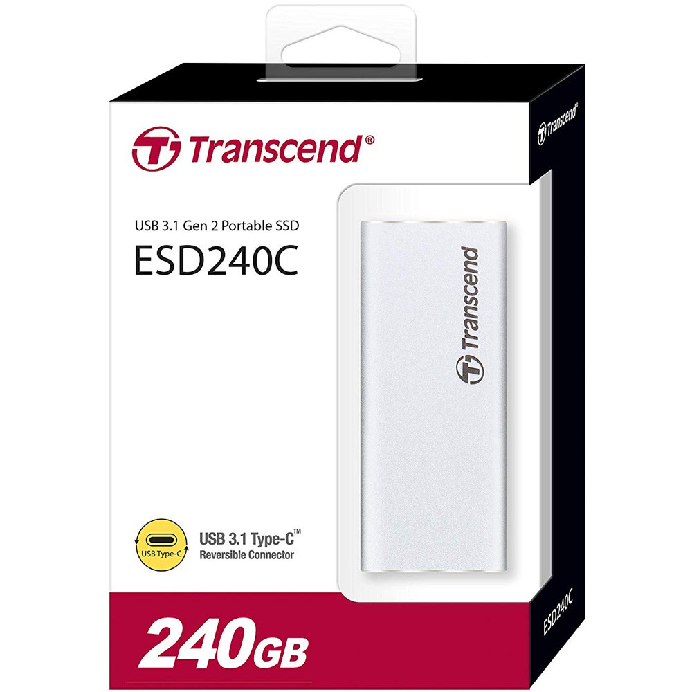 Ổ cứng di động External SSD Transcend ESD240C USB 3.1 Gen2 240GB TS240GESD240C