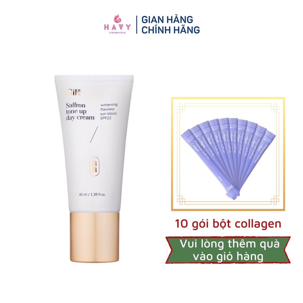 Kem Dưỡng Da Ban Ngày Giúp Nâng Tông Và Chống Nắng Gilaa Saffron Tone Up Day Cream 40ml