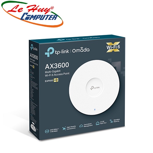 Bộ Phát Wifi Gắn Trần TP-Link EAP660 HD Băng Tần Kép AX3600 Wifi 6