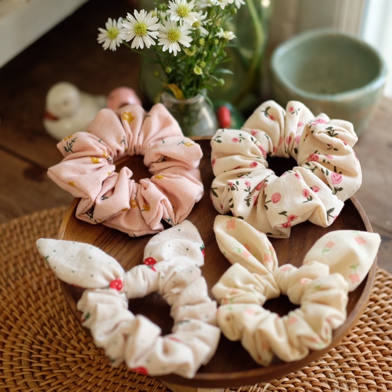 Scrunchies Set 99k ngẫu nhiên🍄🌿🪴🍂🍀