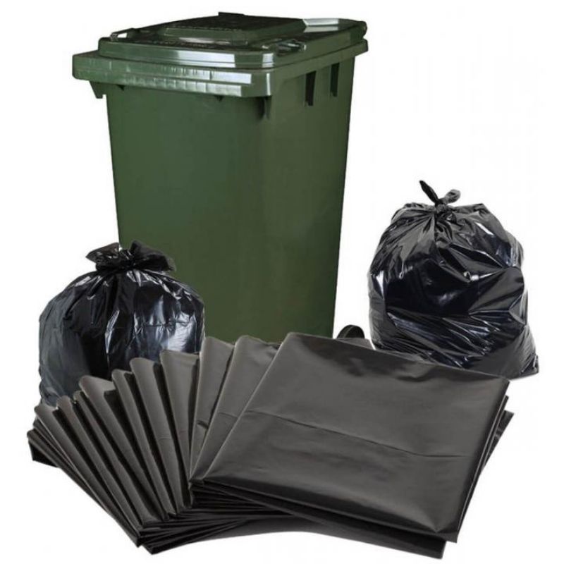 Túi rác đen cỡ 90x110, 90x120 (120L), 120x150 (150L) , hàng PE loại đẹp dùng cho thùng rác công nghiệp cỡ lớn
