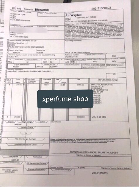 Tinh dầu nước hoa dubai(tặng kèm 1 chai vial 1ml mùi khác) | Thế Giới Skin Care