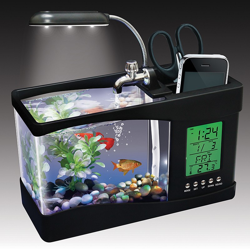 Bể cá mini usb để bàn AQUARIUM, hòa cùng thiên nhiên - Bảo hành uy tín - Giao hàng nhanh