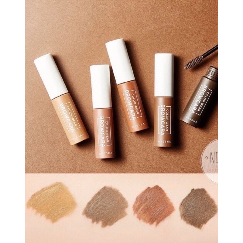 Mascara lông mày Missha Color Setting Browcara