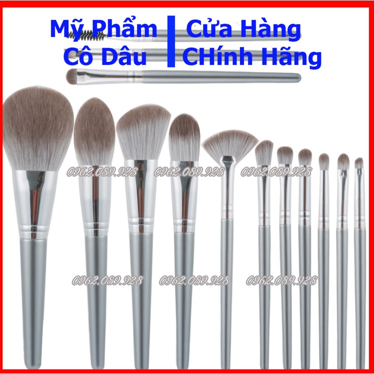 Bộ cọ trang điểm cá nhân 14 cây tặng kèm túi đựng cọ