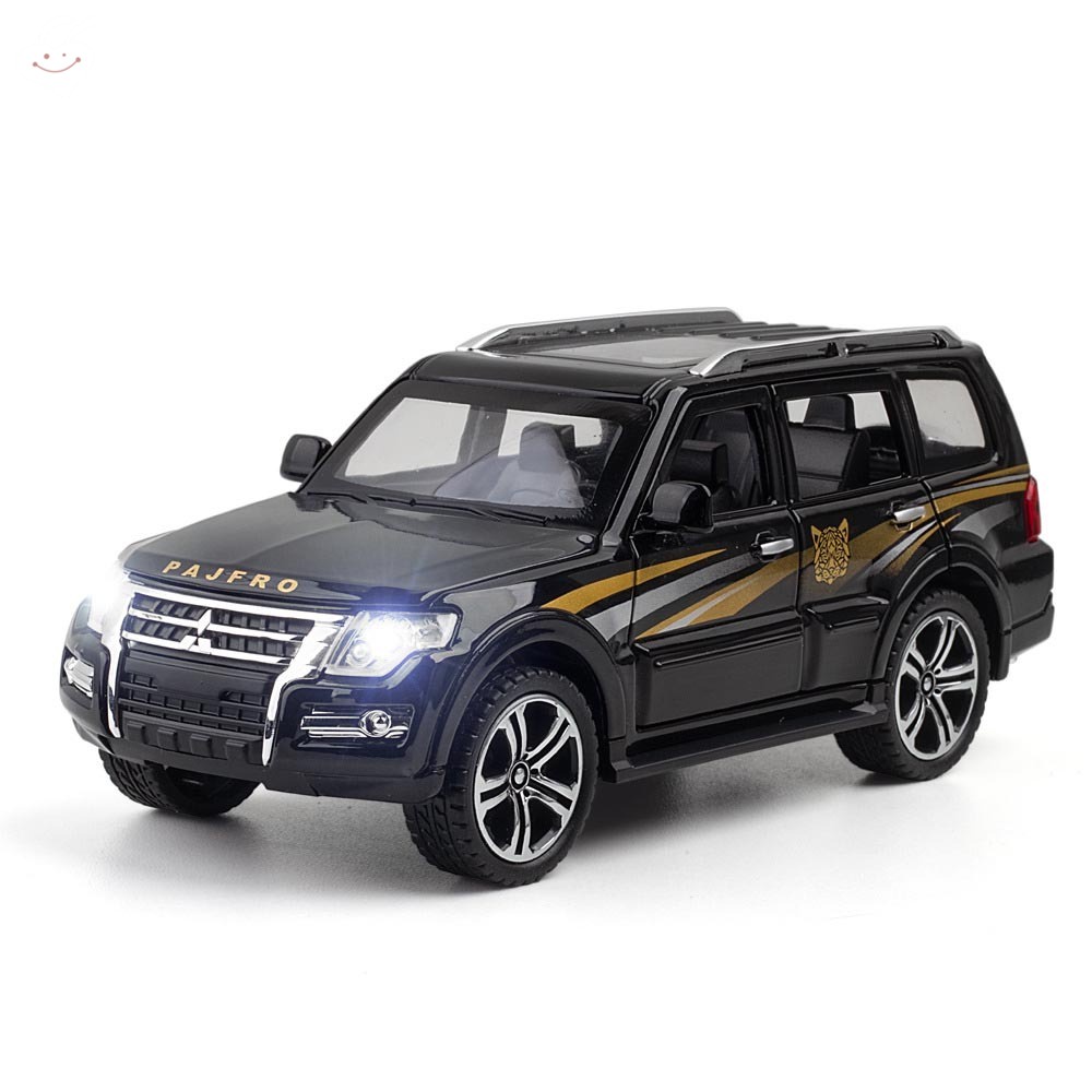 Mô Hình Xe Hơi Thể Thao Mitsubishi Pajero Bằng Hợp Kim Có Đèn Và Nhạc Mở Cửa Mở Được Giáo Dục Sớm Cho Trẻ