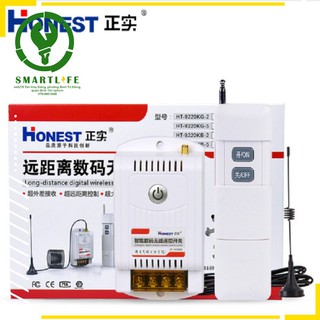 [Bao giá]Công Tắc Điều Khiển Từ Xa Honest - 40A - 1km đến 5km remote loại mạnh