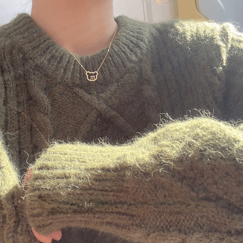 Dây Chuyền Mặt Hình Gấu Dễ Thương Phong Cách Hàn Quốc 19A1342