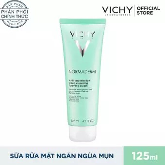 VICHY -SỮA RỬA MẶT NGĂN NGỪA MỤN SE KHÍT LỖ CHÂN LÔNG - NORMADERM ANTI 125ML