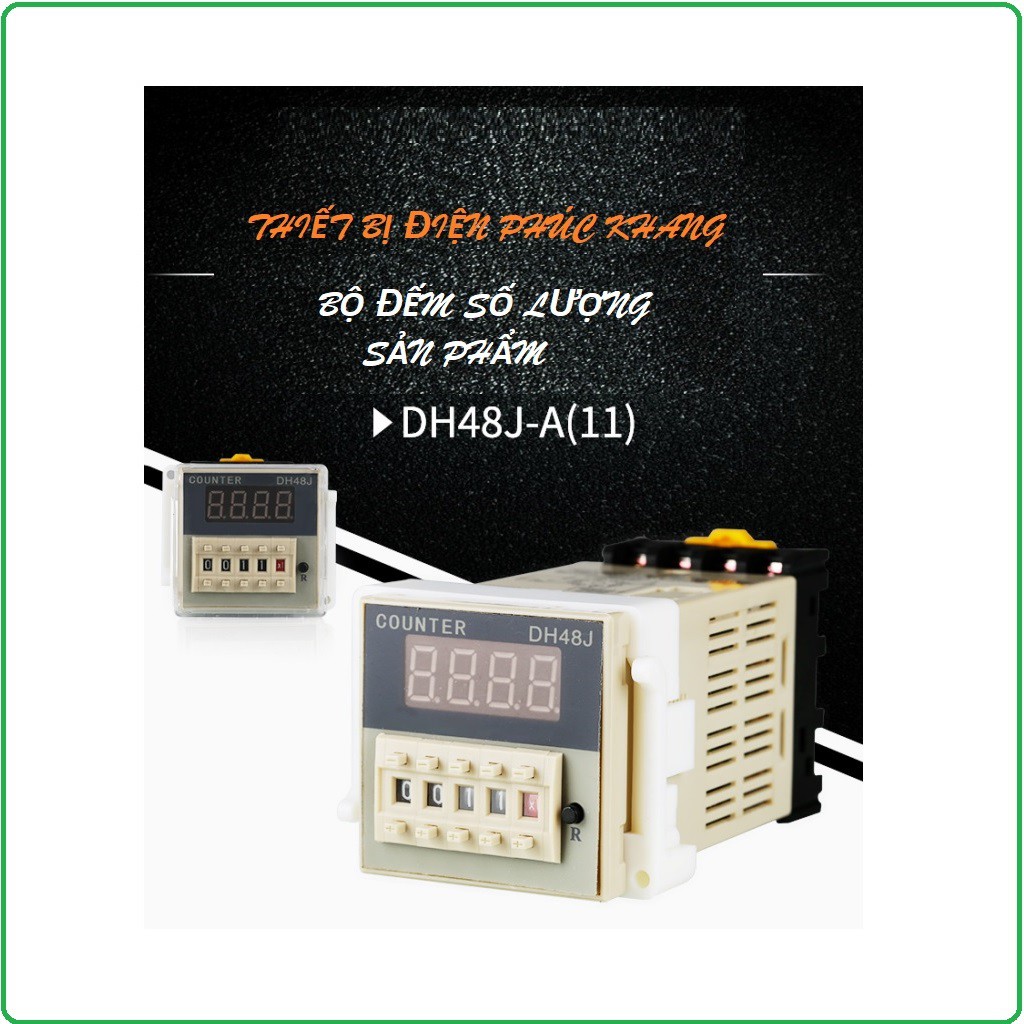 Bộ đếm sản phẩm - Counter DH48J- A(8) - đếm số lượng trong dây chuyền sản xuất tự động hóa