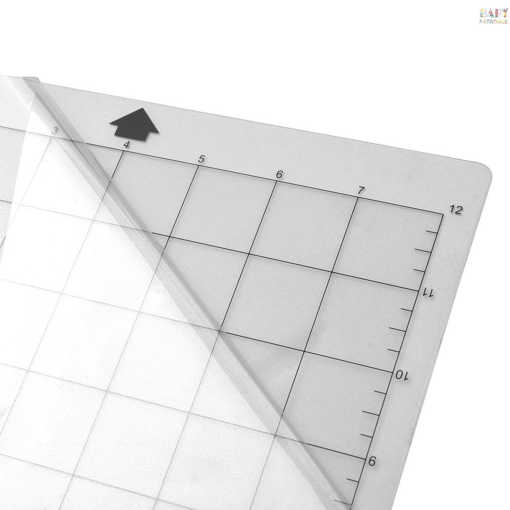 Set 5 Tấm Lót Cắt Trong Suốt Tự Dính Kèm Thước Đo 8 X 12 Inch Chuyên Dụng Cho Silhouette Cameo Cricut Explore