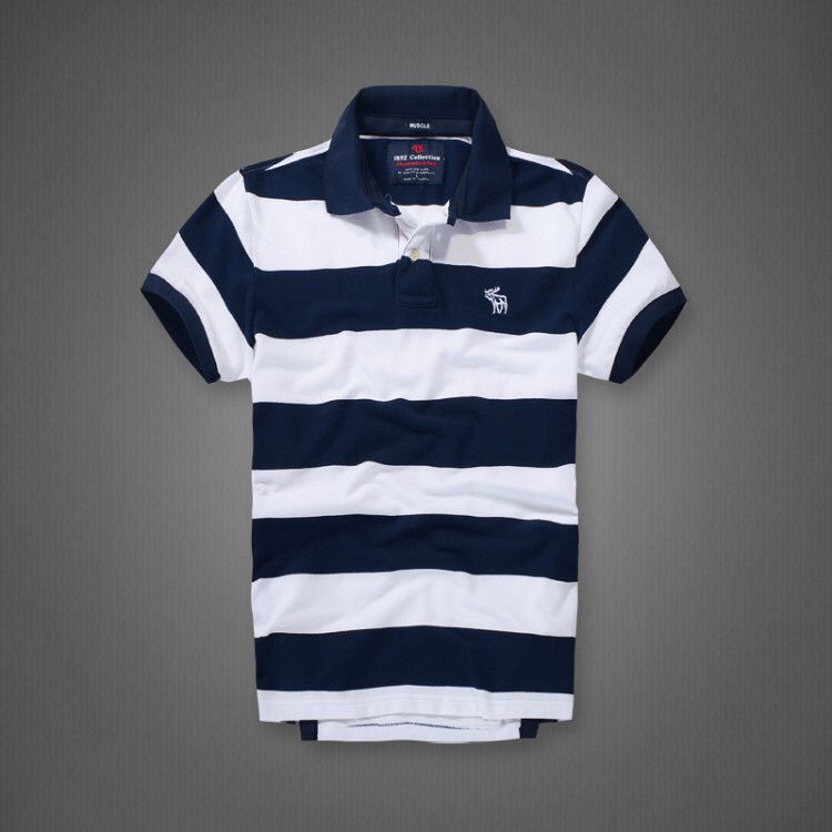Áo thun polo sọc Abercormbie [ cotton gai xịn]