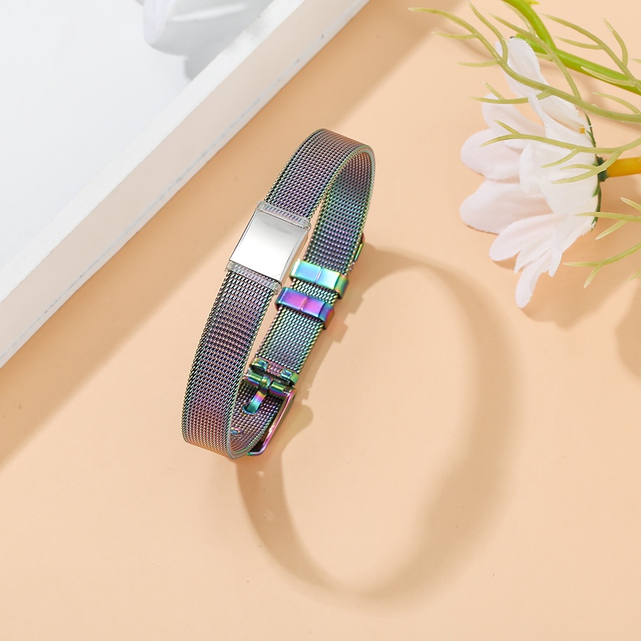 Vòng Tay Lưới Thép Không Gỉ 10mm Chất Lượng Cao