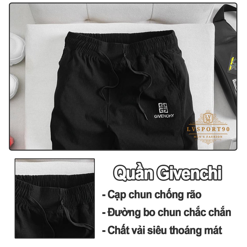 Quần ngố nam 💎SALE💎 quần short sooc Givenchi chất liệu phải cotton sần cao cấp mặc nhà chạy bộ phong cách Hàn Quốc | BigBuy360 - bigbuy360.vn