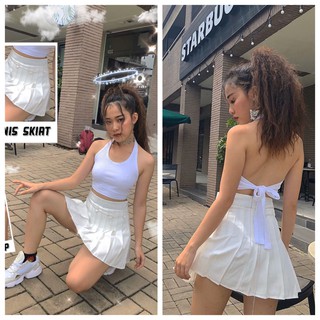 Áo croptop cổ yếm Pony