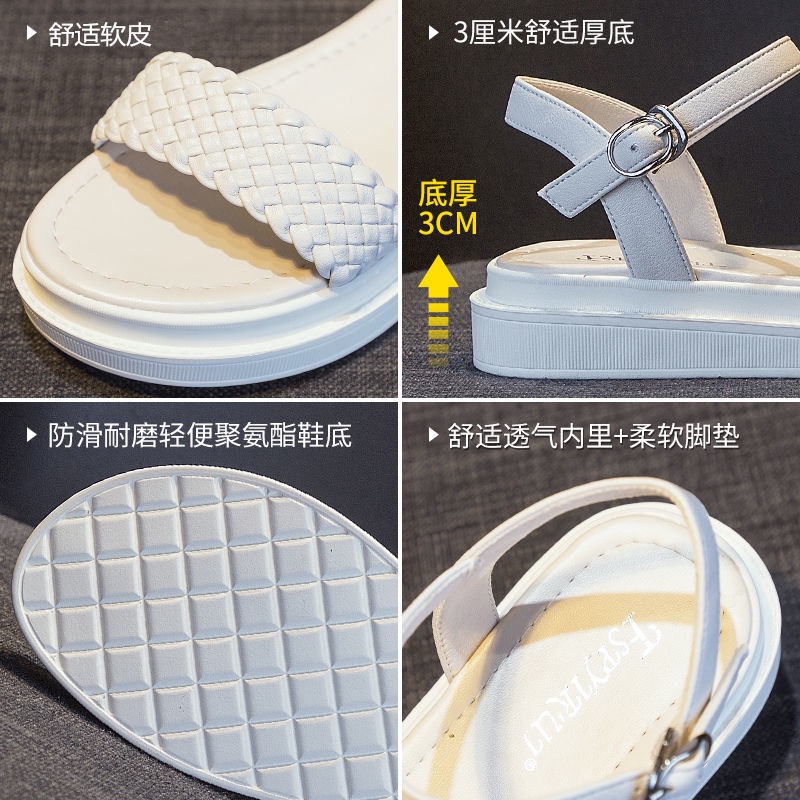 Giày Sandal Đế Dày Thời Trang Năng Động Cho Nữ Sinh