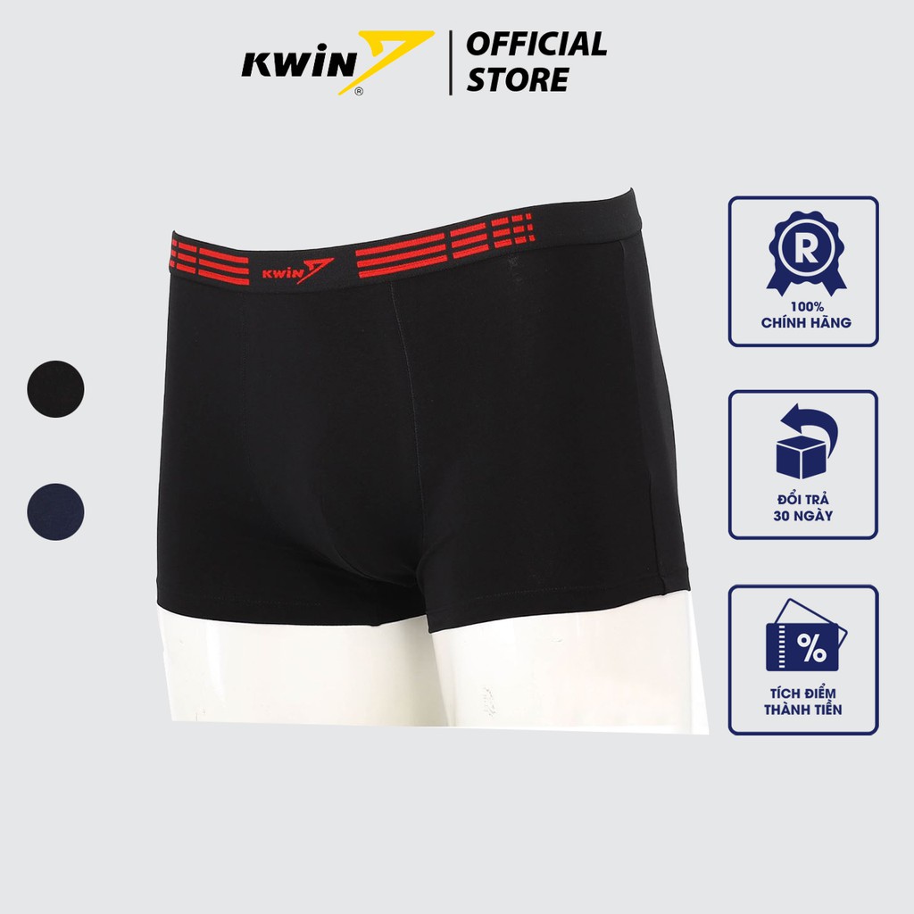 Combo 3 quần lót nam Boxer Kwin chất liệu cotton thiên nhiên mềm mịn, thoáng khí, co giãn thoải mái - KC12