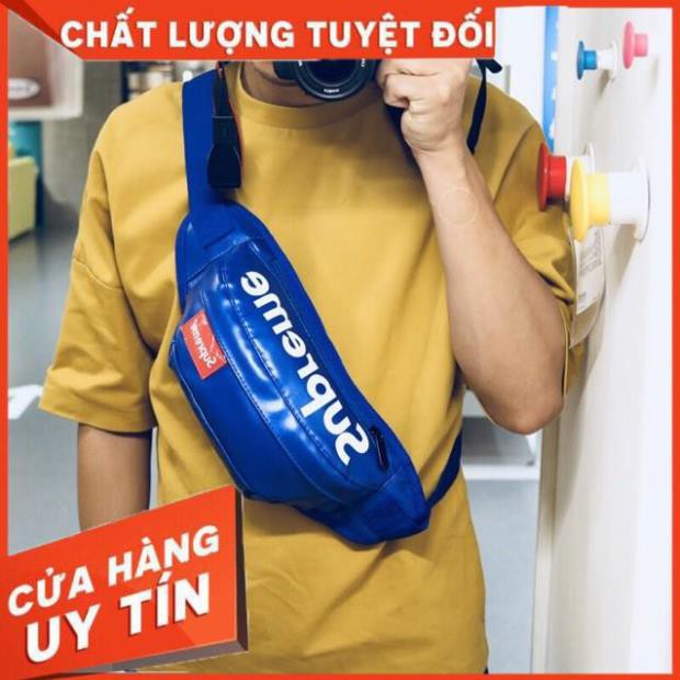 [ FLASH SALE ] Túi Đeo Chéo Da Supreme Loại Chất Đẹp ❤️freeship❤️ Nhiều Ngăn, Chống Nước Tốt, Quai Khóa Bền RiBô