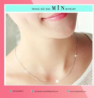 Dây chuyền bạc nữ trơn, đơn giản và sang trọng