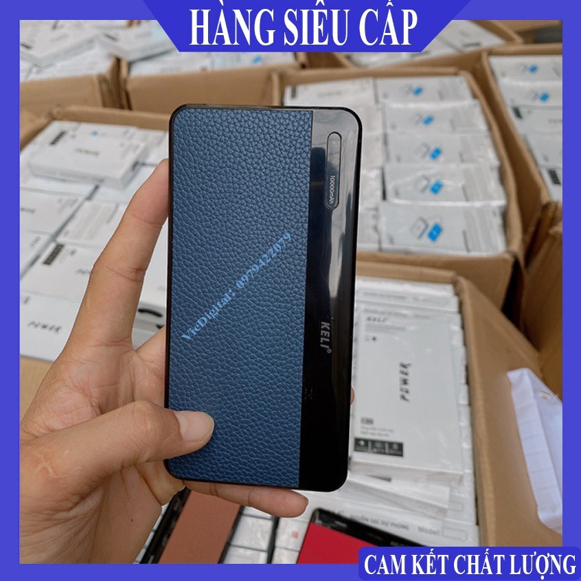 Sạc Dự Phòng Pin Sạc Dự Phòng KELI Dung Lượng Chuẩn 10000mAh - Sạc Nhanh - Thiết Kế Đẹp - Bảo Hành 1 Đổi 1 30 Ngày