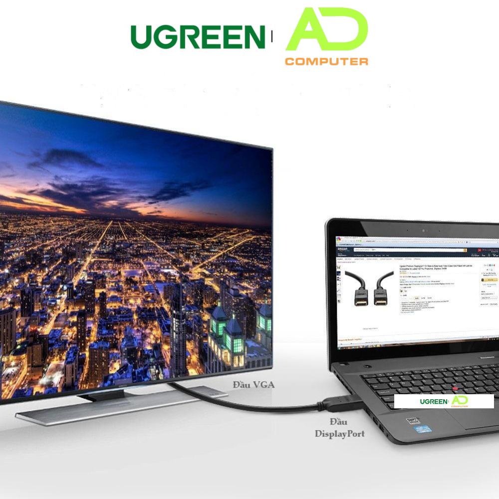 Dây chuyển đổi DisplayPort sang VGA hỗ trợ phân giải 1920x1200 dài 1m UGREEN DP105