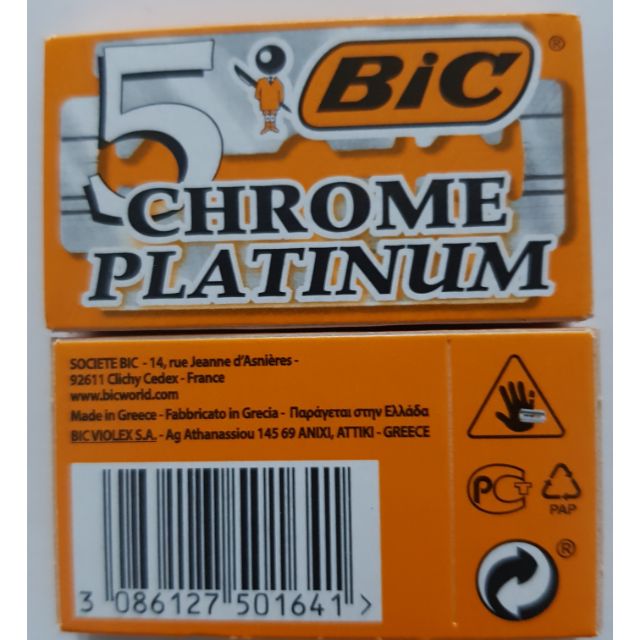Lưỡi lam BIC chrome platinum - hộp 5 lưỡi