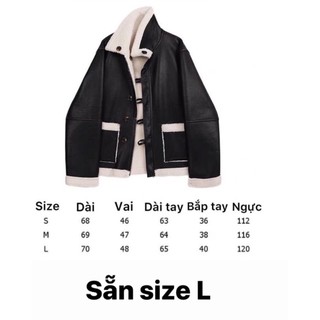 Áo khoác da lót lông