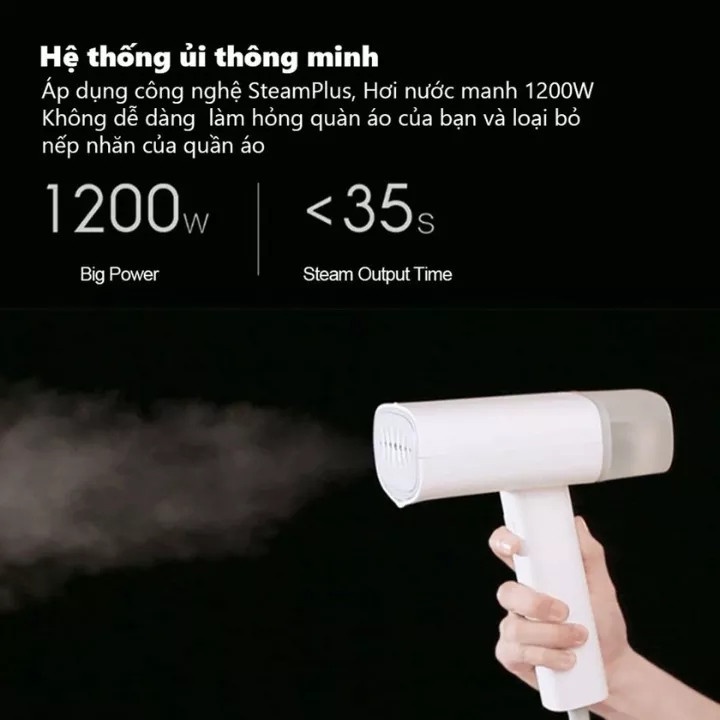 Bàn Ủi Hơi Nước Xiaomi Gt-301W - Bàn Là Hơi Nước Cầm Tay Công Xuất 1200W Mạnh Mẽ Nhỏ Gọn Dễ Dàng Sử Dụng