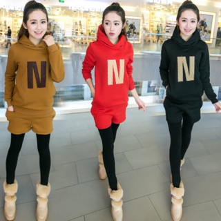 BỘ NỈ ĐÙI❤️FREESHIP❤️GIẢM 20K KHI NHẬP [AOKHOAK102] BỘ NỈ NỮ HÀNG QUẢNG CHÂU CAO CẤP