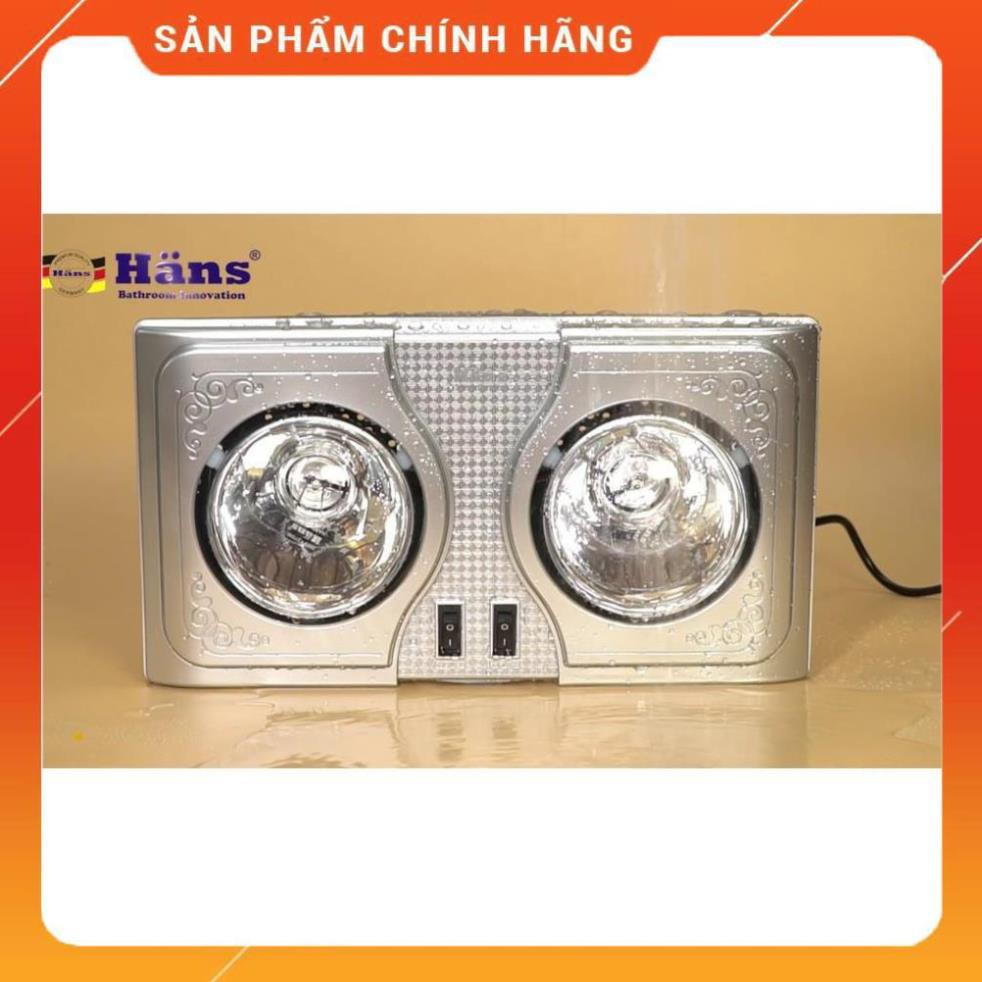 ♥️ [Hỏa tốc 1 giờ]  [FreeShip] Đèn sưởi 2 bóng HANS H2B - Hàng cao cấp chính hãng, BH 3 năm