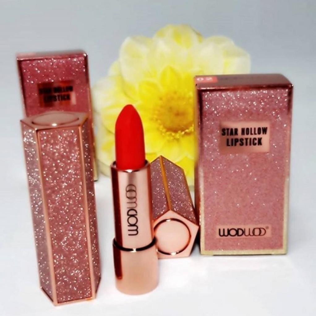 Son thỏi Wodwod Star Hollow Lipstick siêu lì - B1809