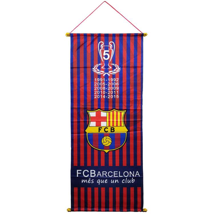 Lá cờ in họa tiết câu lạc bộ bóng đá 93cm dành cho trang trí