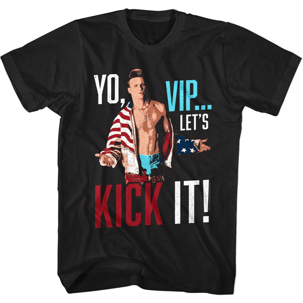 Áo Thun Cổ Tròn Họa Tiết Hoạt Hình Vanilla Ice Yo Vip Let 'S Kick It Baby Rap Lyrics Hip-Hop Đơn Cho Nam