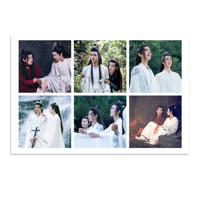 Hộp 30 tấm ảnh thẻ LOMO trang trí Tiêu  Chiến Vương Nhất Bác  phim Trần Tình Lệnh cực đẹp