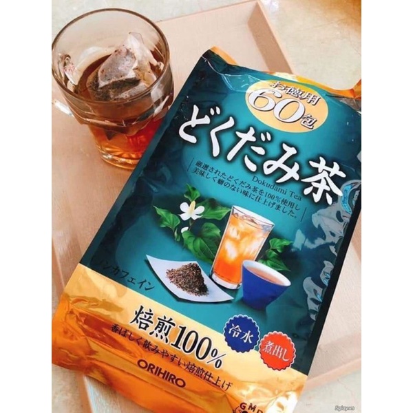 Trà diếp cá Dokudami Tea dạng túi lọc Orihiro Nhật Bản 60 túi lọc