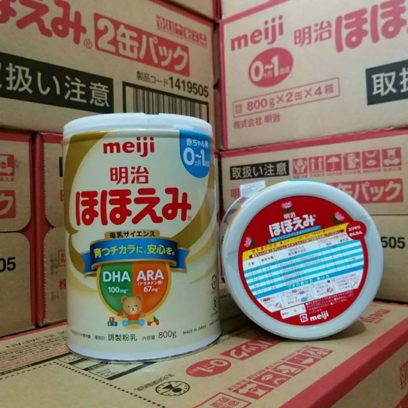 [MẪU MỚI] Sữa Meiji lon 0-1y nội địa Nhật 800g