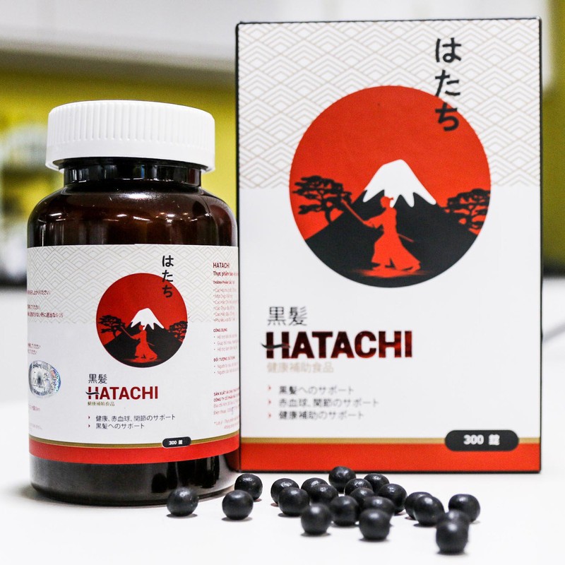 [COMBO 2 HỘP] Hatachi Plus - Làm Đen Râu Tóc, Giảm Gãy Rụng Và Bổ Máu
