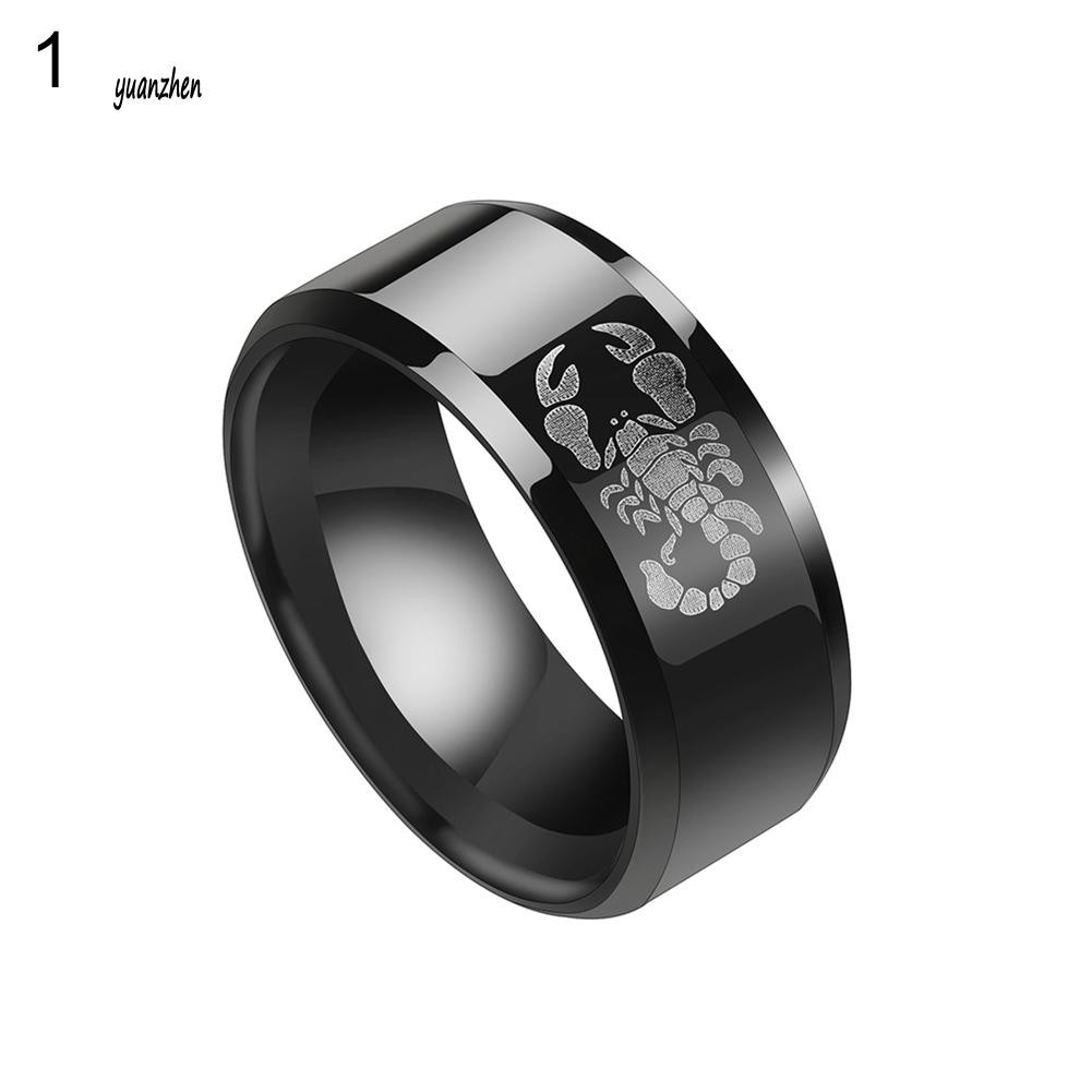 Nhẫn đeo tay hợp kim họa tiết động vật thời trang và cá tính cho nam