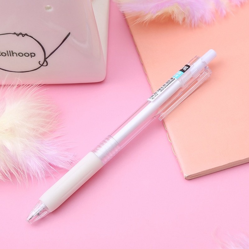 1 Bút Bi Mực Đen Ngòi 0.5mm Cỡ Lớn Thiết Kế Sáng Tạo Cho Văn Phòng