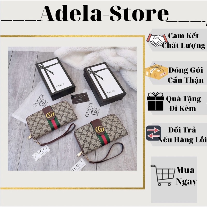 Ví GUCCI thời trang 3 ngăn tiện ích siêu sang chảnh, siêu sang