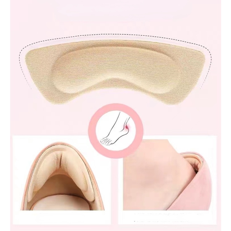1 Cặp Đệm Lót Giày Cao Gót 4D Tự Dính Giảm Đau Chống Trơn Trượt