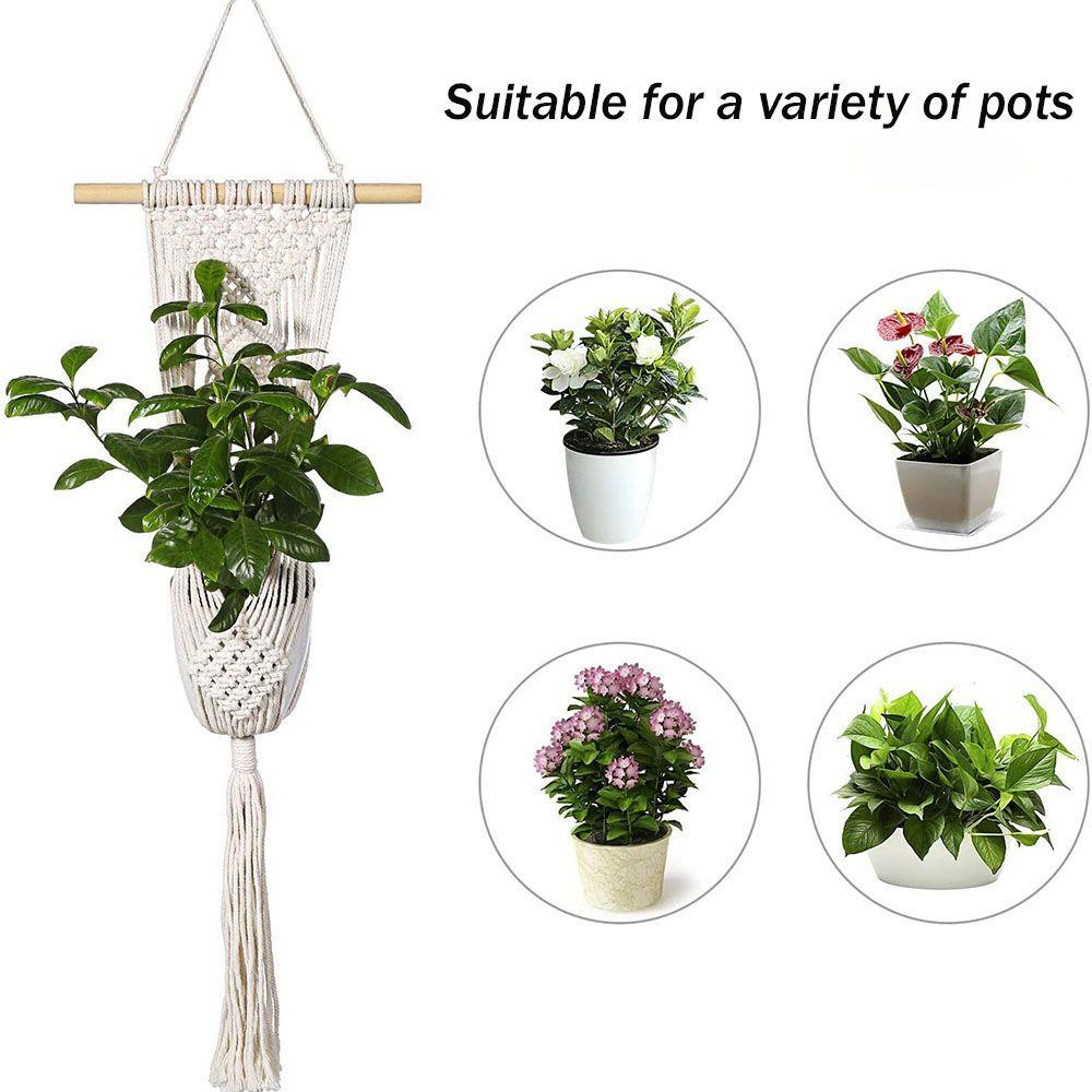 Giá Đỡ Chậu Hoa Bằng Dây Thừng Cotton Bện 1