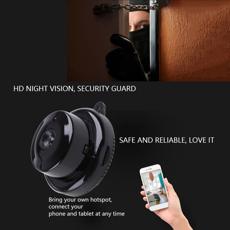 Camera Mắt Cá Di Động Wifi 1080P Với Tầm Nhìn Ban Đêm 110Degree