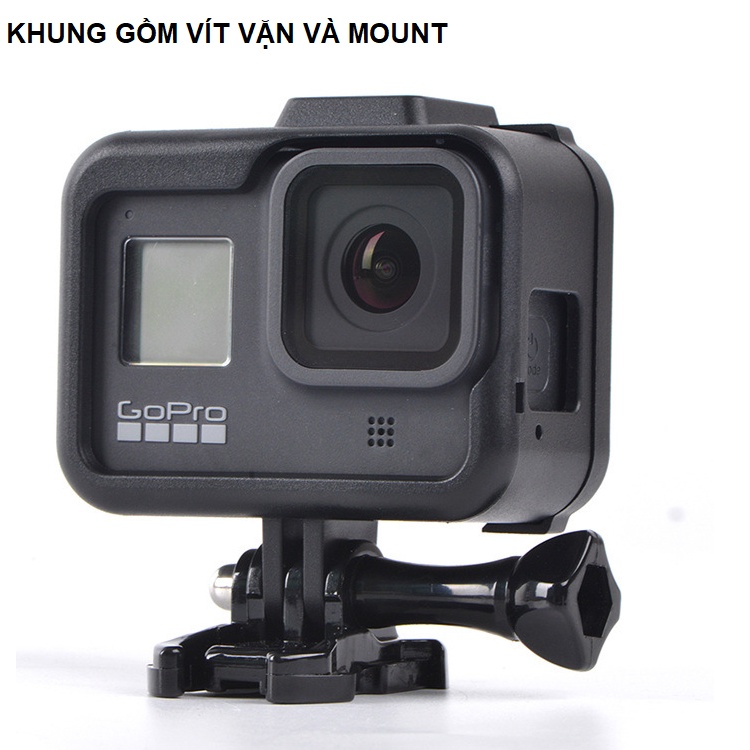 Khung bảo vệ Gopro Hero 8 bằng nhựa dùng bảo vệ thân máy khỏi va đập