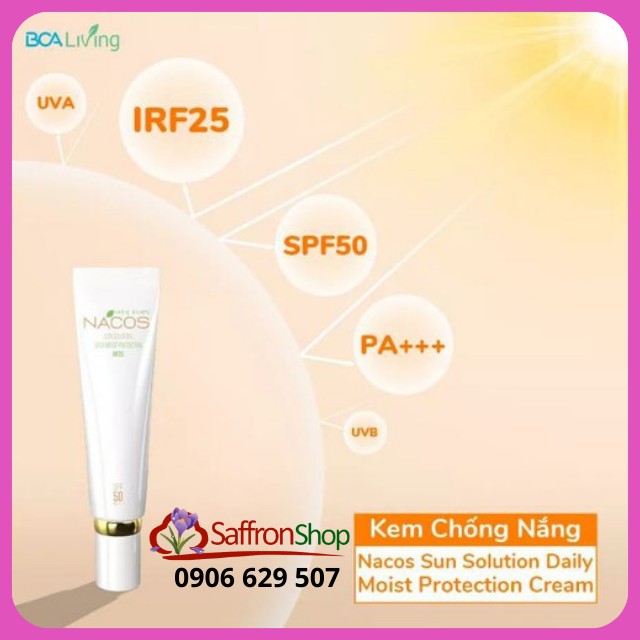 Kem chống nắng Hàn Quốc nâng tone da Nacos SPF 50 và PA+++- | BigBuy360 - bigbuy360.vn