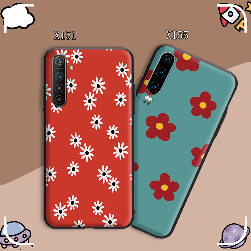 Silicone flower OPPO A3s A5 2018 A37 Neo 9 R9s R15 Reno R17 A1K R17 Pro RenoZ Reno2 Cover